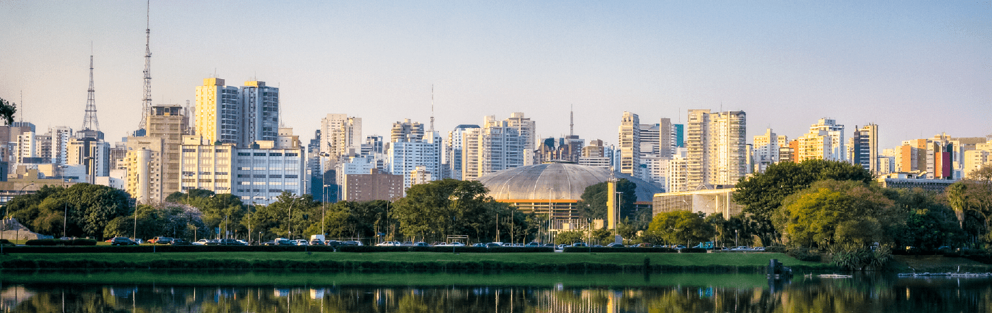 Banner página de destino da cidade de São Paulo, SP